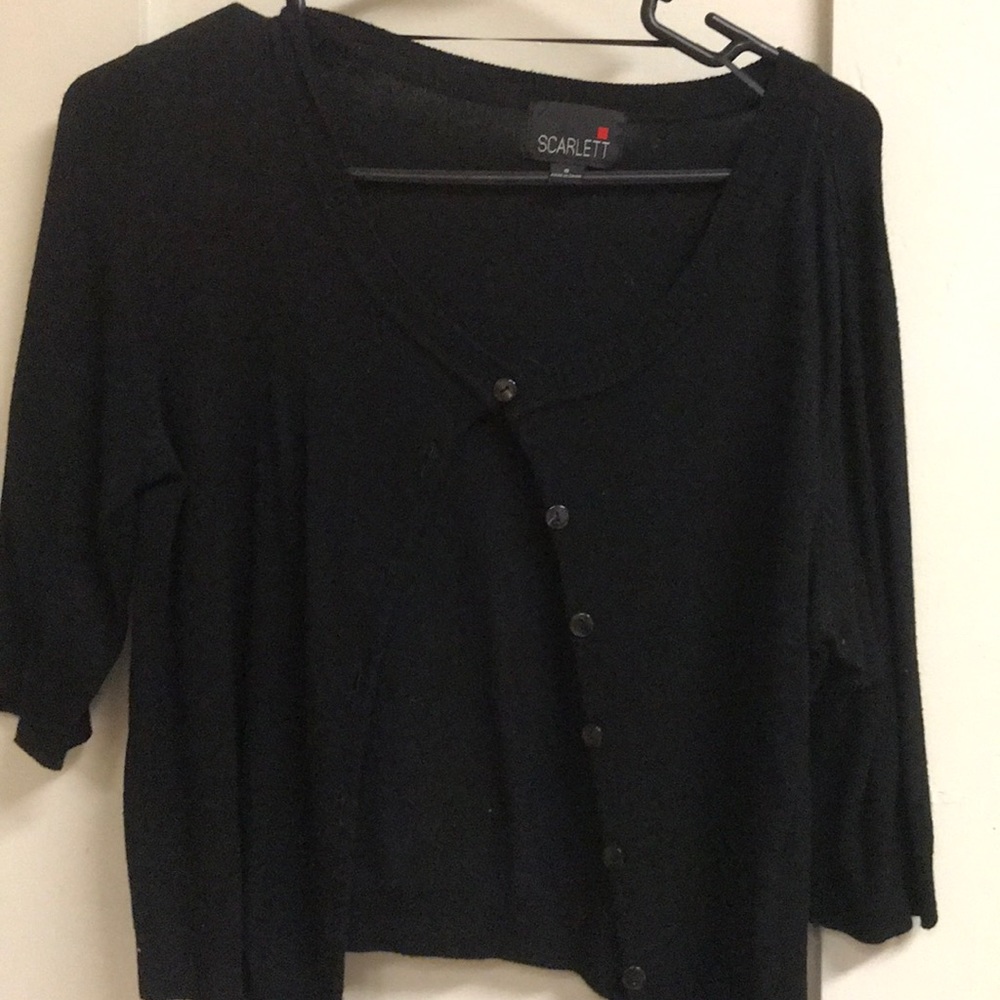 Black button up cardigan